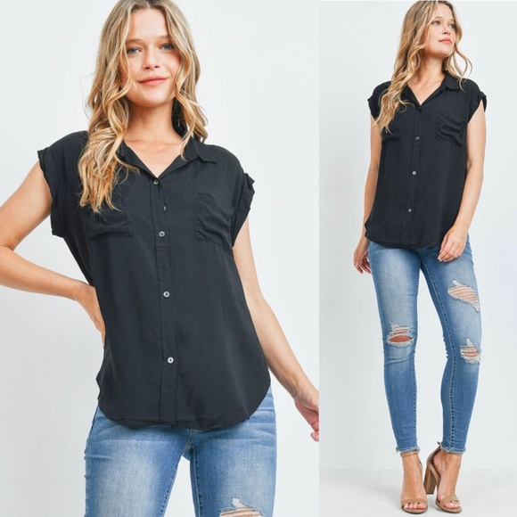 🆕Button Down Top - Picture 1 of 4